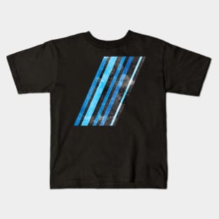 Abstract Concrete V - The Thin Blue Lines Kids T-Shirt